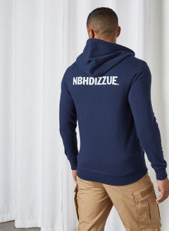 izzue Zip-Up Hoodie Navy  - Image 2