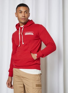 izzue Back Graphic Hoodie Red  - Image 1