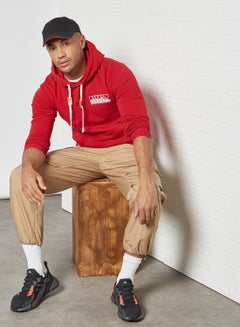 izzue Back Graphic Hoodie Red  - Image 3