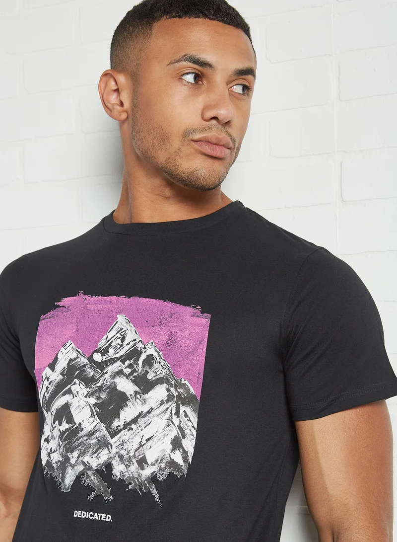 DEDICATED Front Graphic T-Shirt Black