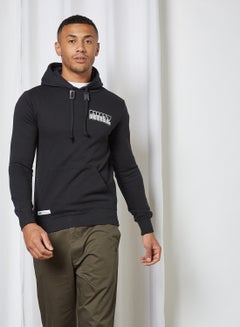 izzue Back Graphic Hoodie Black  - Image 1