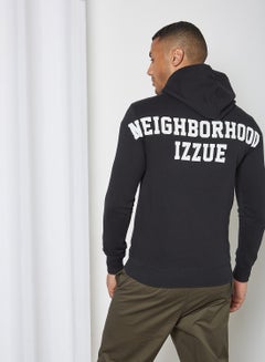 izzue Back Graphic Hoodie Black  - Image 2