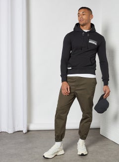 izzue Back Graphic Hoodie Black  - Image 3