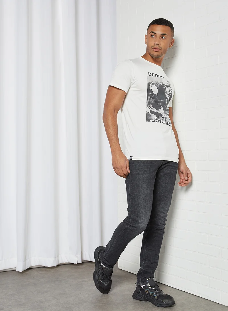 DEDICATED Front Graphic T-Shirt Off-White