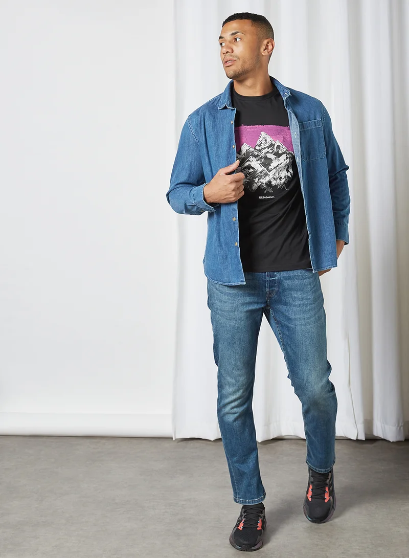 DEDICATED Front Graphic T-Shirt Black