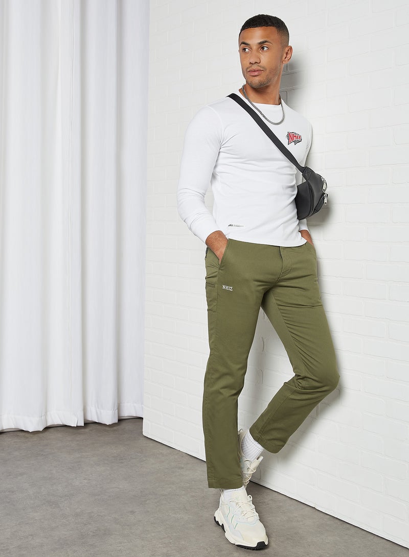 izzue - Basic Chino Pants Khaki - Image 1