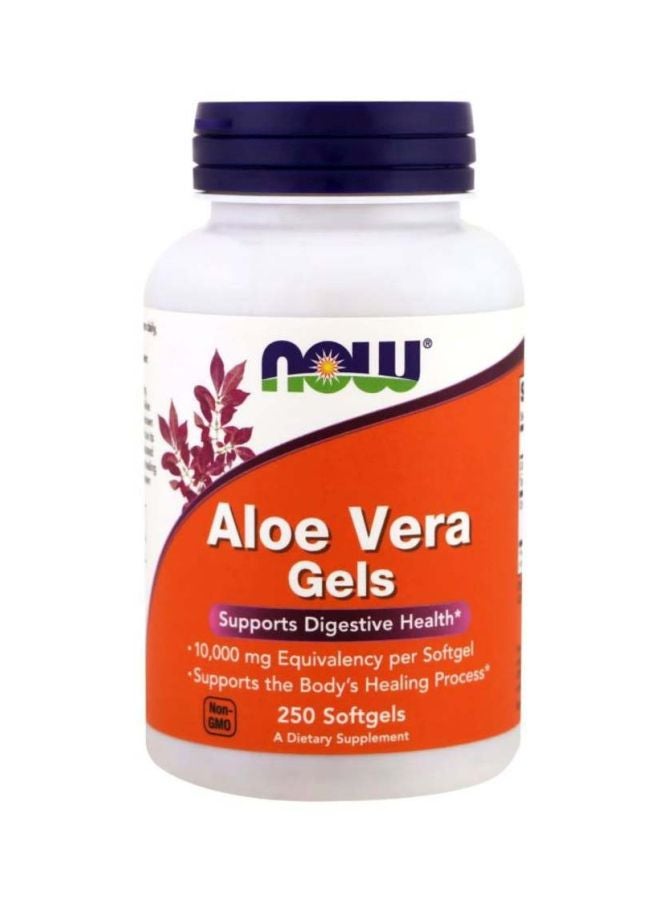 Now Foods Aloe Vera Gels Dietary Supplement - 250 Softgels  - Image 1