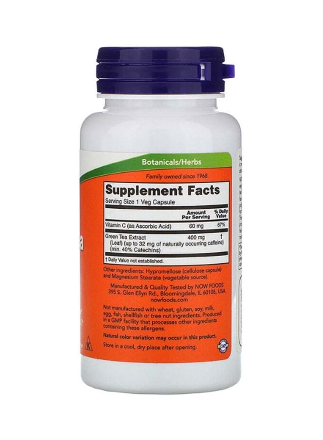 Now Foods Now Foods Green Tea Extract Dietary Supplement 100 Veg Capsules - Image 2