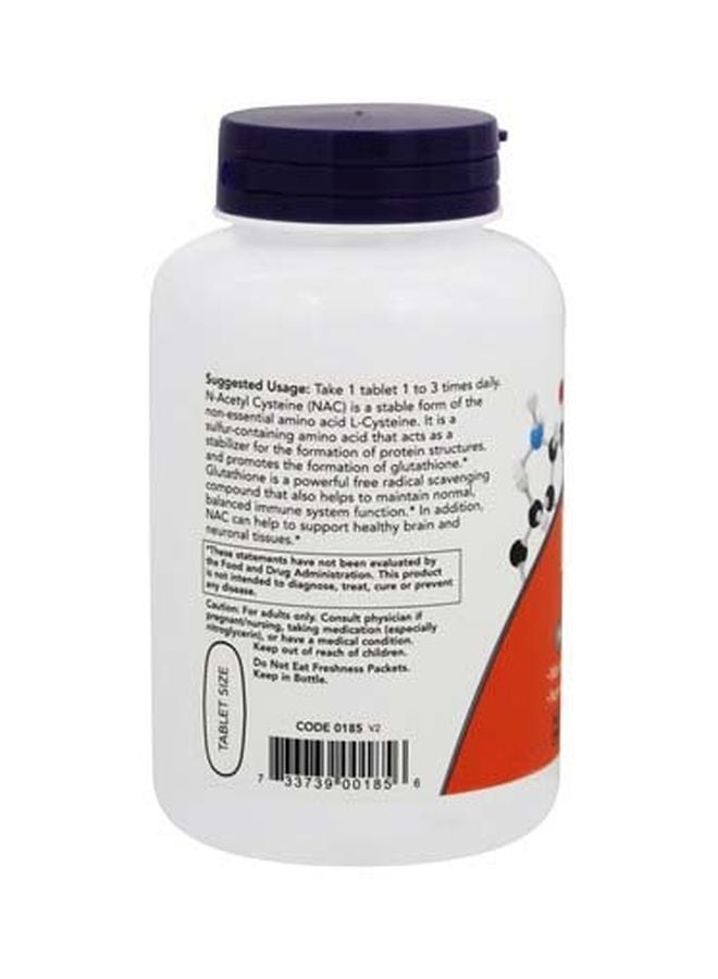 Now Foods NAC 1000mg 120 Tablets  - Image 3