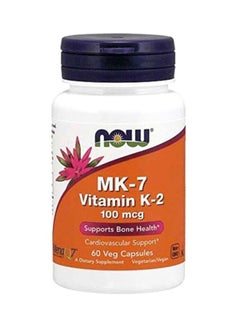 MK-7 Vitamin K-2 100 mcg 60 Veg Capsules - v1615294118/N30588254A_1