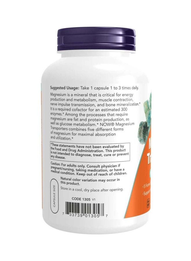 Magnesium Transporters Dietary Supplement - 180 Veg Capsules
