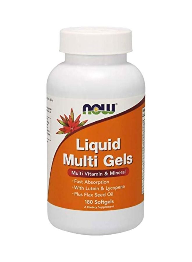 Now Foods Liquid Multi Gels Dietary Supplement - 180 Softgels - Image 1