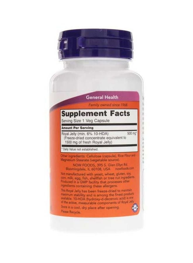Now Foods Royal Jelly 1500mg 60 Capsules - Image 3
