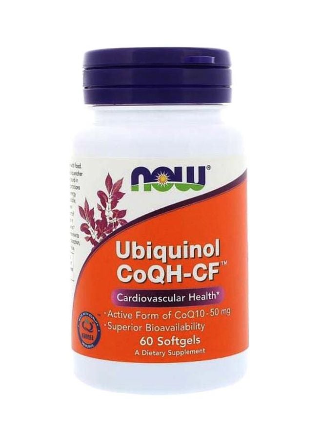 Now Foods Ubiquinol CoQH-CF Dietary Supplement - 60 Softgels - Image 1