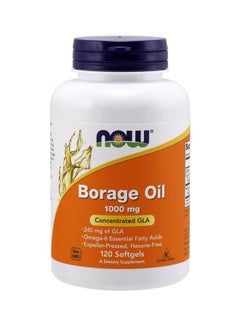 Borage Oil 1000mg Concentrated Gla Dietary Supplement - 120 Softgels