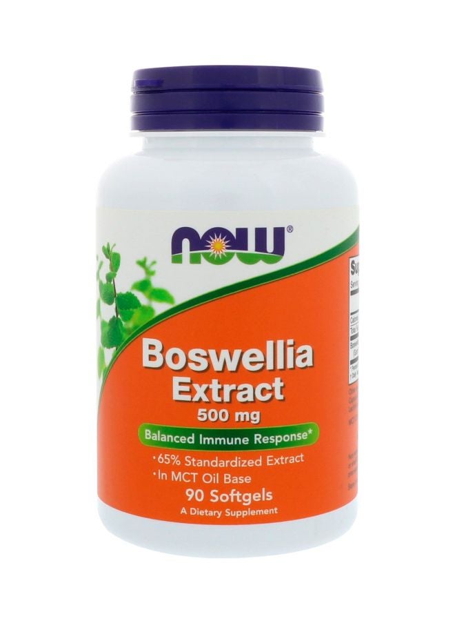 Now Foods Boswellia Extract Dietary Supplement 500 mg - 90 Softgels  - Image 1