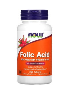 Folic Acid With Vitamin B-12 800 Mcg - 250 Tablets