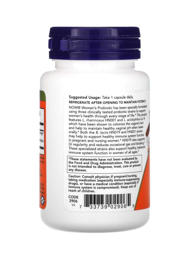 Now Foods Women's Probiotic 20 Billion 50 Veg Capsules - Image 3