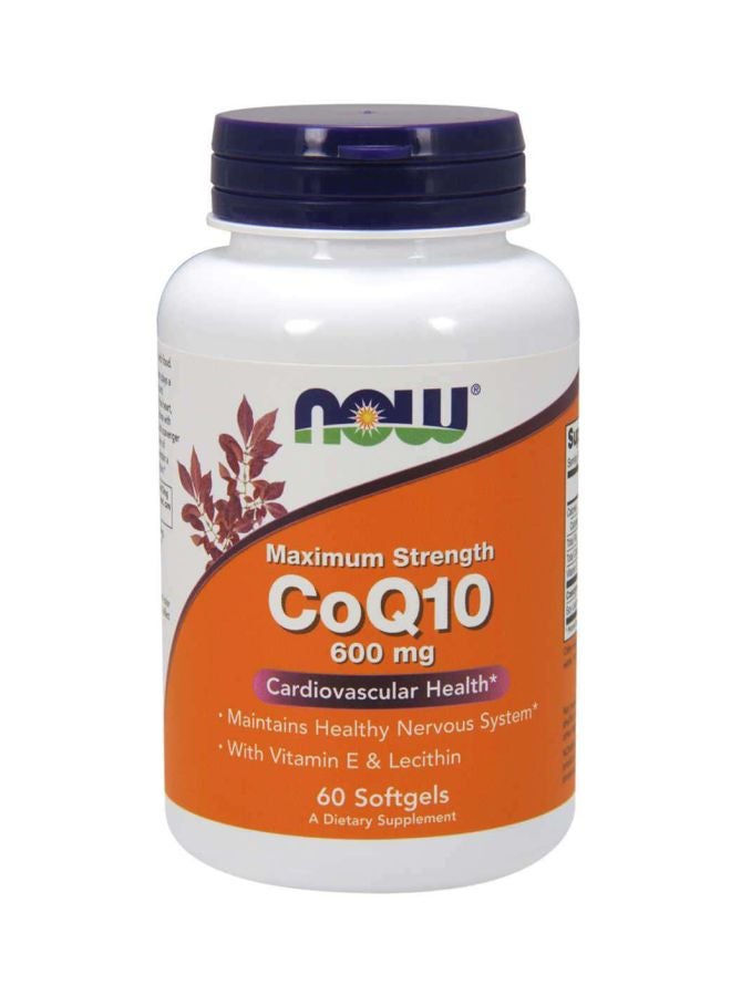 CoQ10 Dietary Supplement 600 mg - 60 Softgels - v1615294137/N33130022A_1