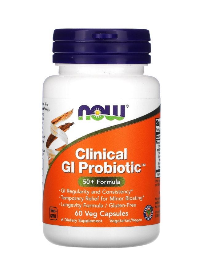 Now Foods Clinical GI Probiotic 50+ Formula - 60 Veggie Capsules - Image 1