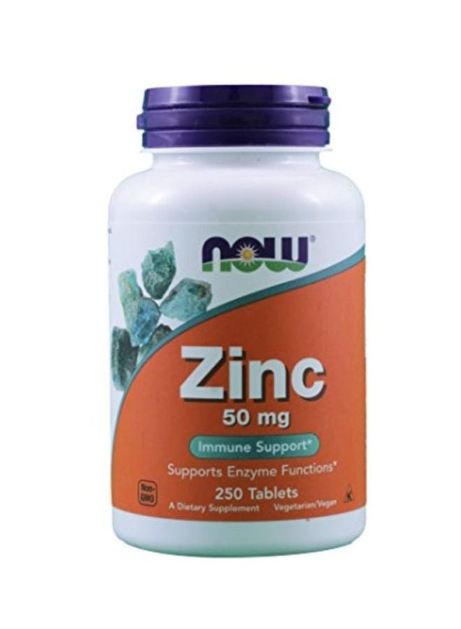 ناو فودز مكمل غذائي من الزنك 50 مجم - 250 قرص - Image 1