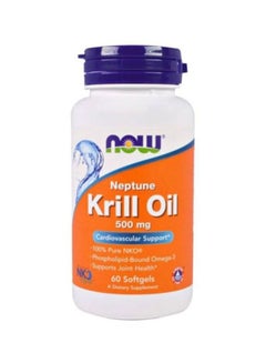 Neptune Krill Oil 500 mg Dietary Supplement - 60 Softgels