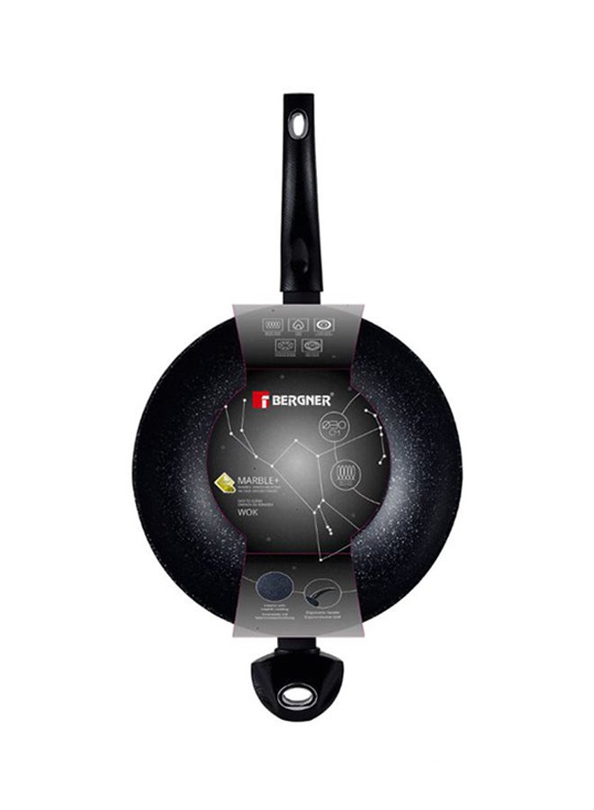 BERGNER Orion Forged Aluminium Induction Bottom Non-stick Wok Black 30cm - Image 3