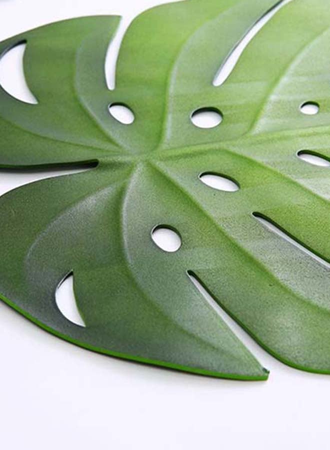 Sharpdo Leaf Shaped Tablemat Green 46 x 39cm  - Image 2