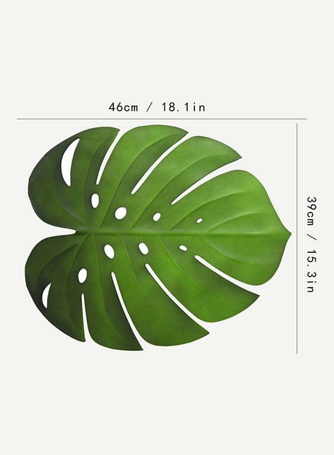Sharpdo Leaf Shaped Tablemat Green 46 x 39cm  - Image 4