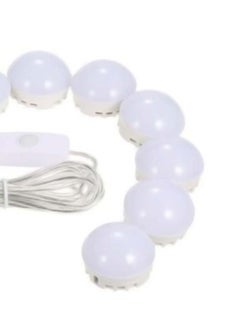 بيوينتي طقم مصابيح LED لمرآة وضع المكياج مزودة بعدد 5 مستويات سطوع أبيض 10 x 9سم  - Image 2