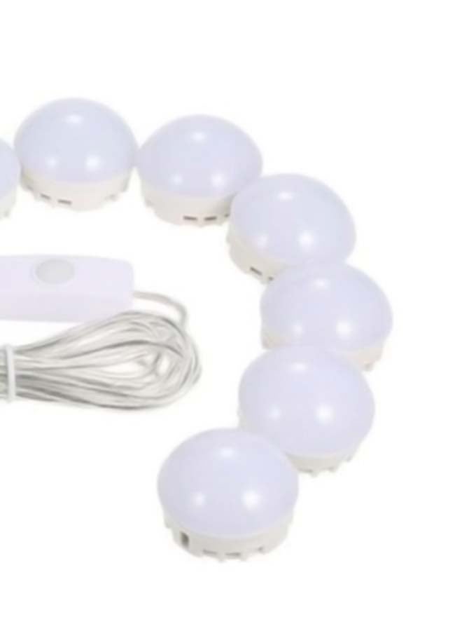 بيوينتي - طقم مصابيح LED لمرآة وضع المكياج مزودة بعدد 5 مستويات سطوع أبيض 10 x 9سم - Image 1