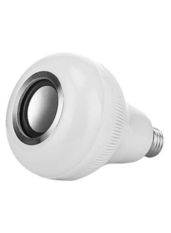 بيوينتي مصباح LED مزود بمكبر صوت لتشغيل الموسيقى أبيض/فضي 9.5 x 15سم  - Image 1