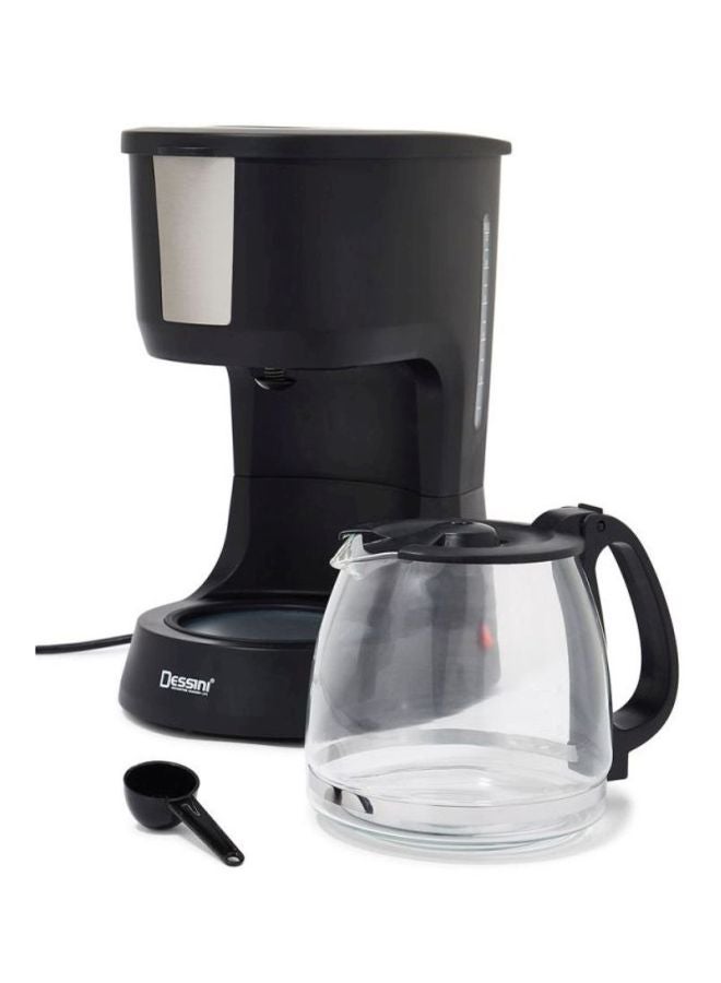 DESSINI Electric Coffee Maker 1.5 L 1000.0 W 888 Black/Clear/Clear - Image 3