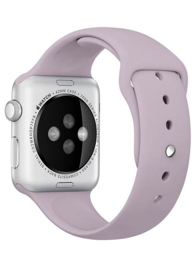 HuHa Replacement Strap Watchband For Apple Watch Series 7 41mm / 6 / SE / 5 / 4 40mm / 3 / 2 / 1 38mm Purple  - Image 2