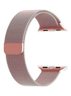 HuHa Replacement Strap Watchband For Apple Watch Series 7 41mm / 6 / SE / 5 / 4 40mm / 3 / 2 / 1 38mm Rose Gold  - Image 2