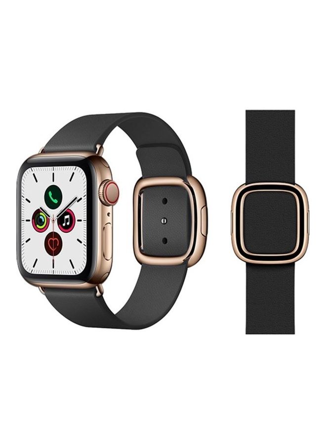 هوها سوار أنيق لساعة أبل ووتش سيريس 5/4/3/2/1 أسود - Image 1