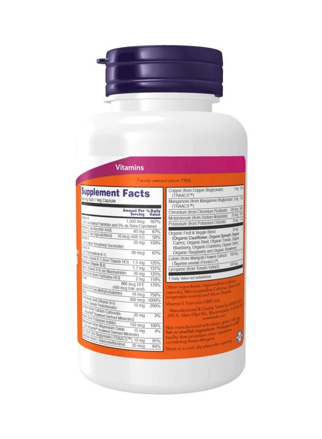 Now Foods - Daily Vits Multi Vitamin And Mineral - 120 Veg Capsules - Image 1