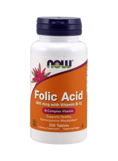 Folic Acid With Vitamin B-12 - 250 Tablets