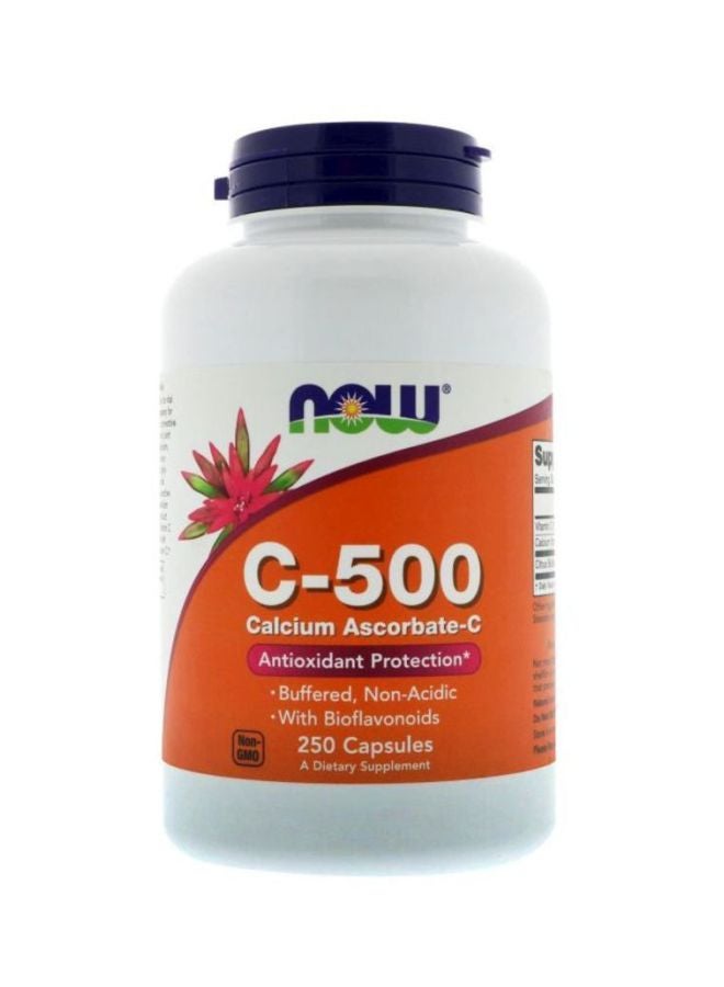 Now Foods C-500 Calcium Ascorbate-C Antioxidant Protection - 250 Capsules  - Image 1