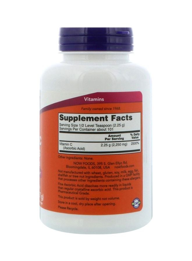 Now Foods Vitamin C Crystals 227g Ascorbic Acid  - Image 2