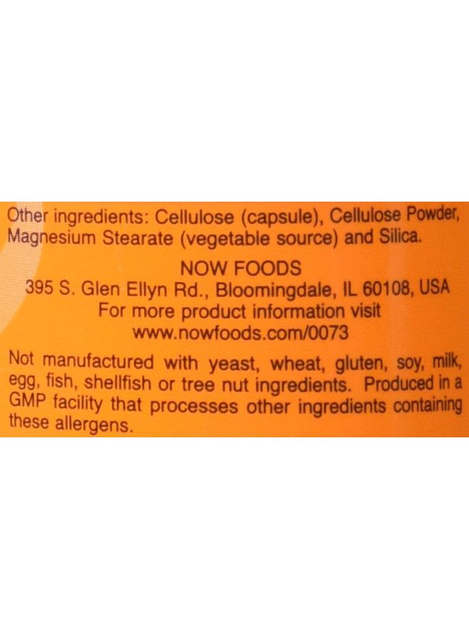 Now Foods L-Carnitine 500 mg Dietary Supplement - 180 Veg Capsules  - Image 4