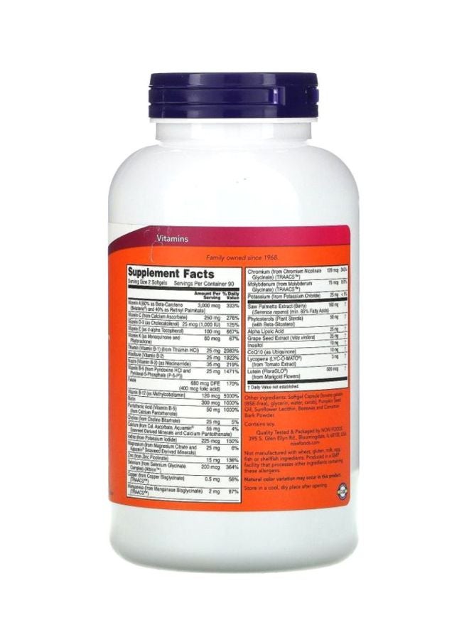 Now Foods Adam Dietary Supplement - 180 Softgels - Image 2