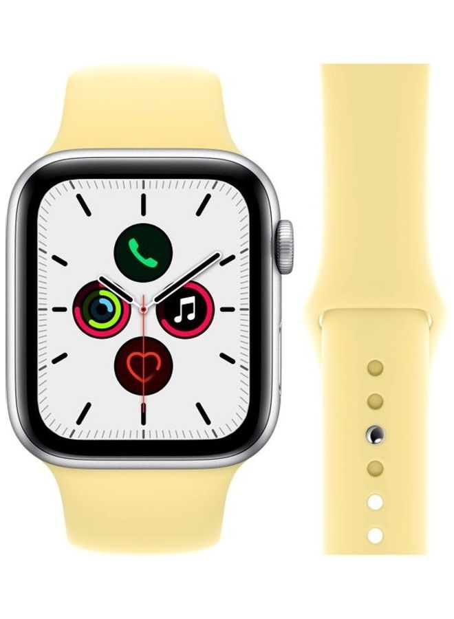HuHa - Replacement Strap Watchband For Apple Watch Series 7 41mm / 6 / SE / 5 / 4 40mm / 3 / 2 / 1 38mm Lemon Yellow - Image 1