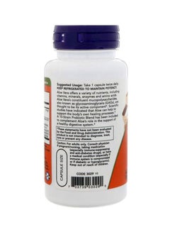 Now Foods Aloe 10000 And Probiotics Dietary Supplement - 60 Veg Capsules  - Image 2