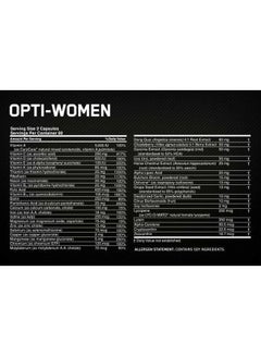 Optimum Nutrition Opti-Women Dietary Supplement - Unflavored - 120 Capsules  - Image 3