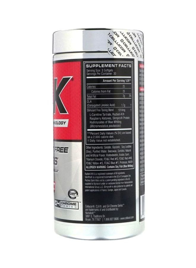 CELLUCOR - Raspberry Flavored CLK Stimulant Free Fat Loss - 90 Softgels - Image 1