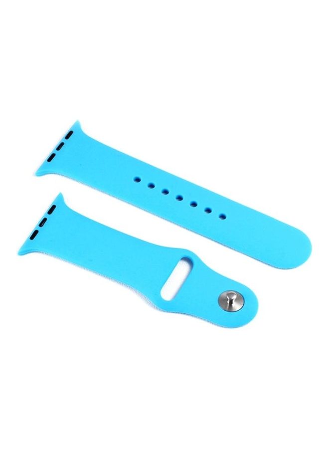 HuHa Replacement Strap Watchband For Apple Watch Series 7 41mm / 6 / SE / 5 / 4 40mm / 3 / 2 / 1 38mm Blue - Image 1