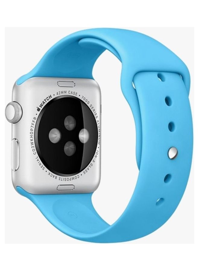 HuHa Replacement Strap Watchband For Apple Watch Series 7 41mm / 6 / SE / 5 / 4 40mm / 3 / 2 / 1 38mm Blue - Image 2