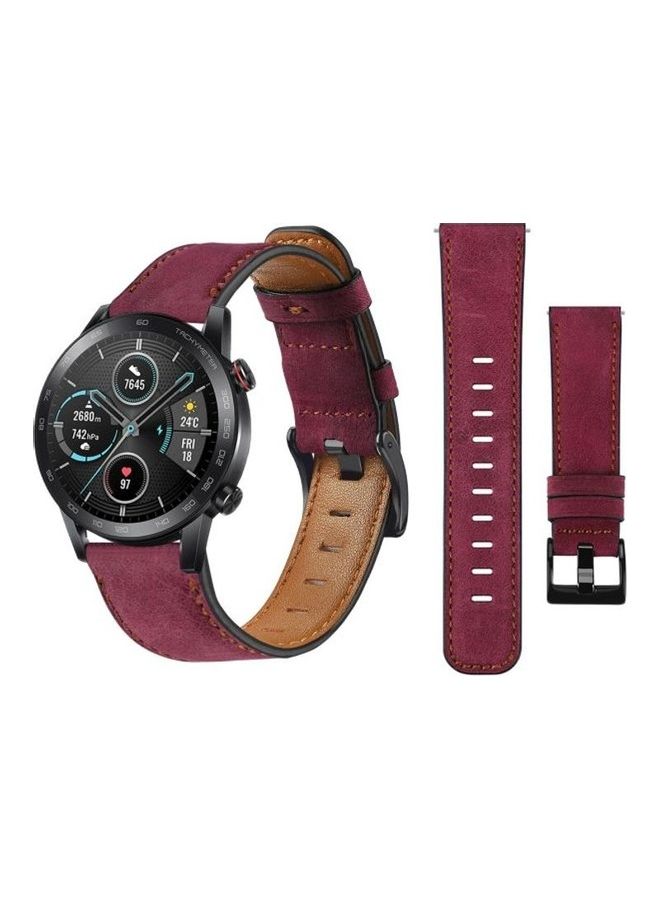 HuHa Replacement Band For Honor Magic Watch Wine Red - Image 2