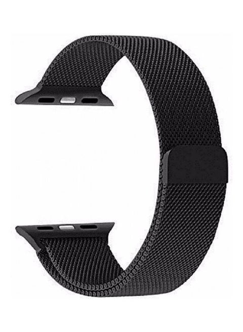 Replacement Strap Watchband For Apple Watch Series 7 41mm / 6 / SE / 5 / 4 40mm / 3 / 2 / 1 38mm Space Black